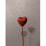 Red Heart flower decoration 