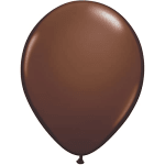 Single brown balloon on a white background