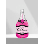 Celebrate Pink Bubbly Wine 39'' Foil Balloon