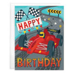 Birthday Greeting Card - Racetime