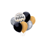 Balloon Happy Birthday Black 16