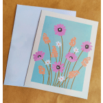 Beautiful Floral Design Greeting Card Small Size
