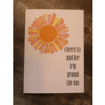 "Cheers to Another Trip Around the Sun" Card
