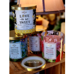 1 glass jar scented candle 10.5 oz. (scent will vary)