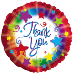 9" Airfill Thank You Burst Balloon