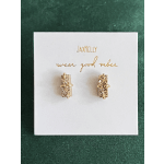 Sparky Gold Bar Earrings by Jax Kelly