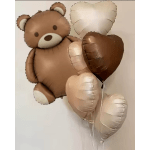 Bear balloons with hearts
