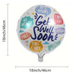 Mylar Balloon - "Get Well Soon"