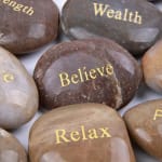 Encouragement Stone - assorted, 1.5" diameter