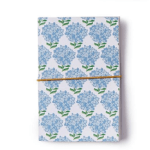 Small Hydrangea Soft Cover Notebook - Blue