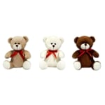 5 1/2"H Plush Sitting Bears w/Ribbon