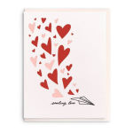 Sending love plane card