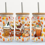 FALL PUMPKIN SPICE GLASS