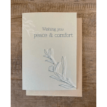"Wishing You Peace & Comfort" Card