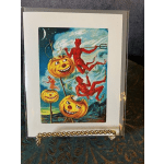 Devilish Pumpkins Halloween Card