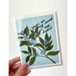 "YOU'RE ON MY MIND & IN MY HEART" GREETING CARD