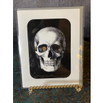 Gazing Skull Halloween Card