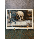 Serpent and Skull Halloween Card