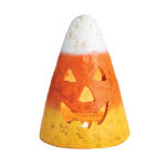 Large Mache Candy Corn Votive