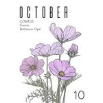 October Birthflower Card