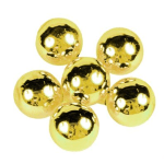 6 Gold Ornaments 30mm