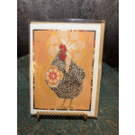 "Autumn Hen" Card