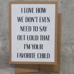 Favorite Child Plantable Seeded Card