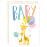 "Enjoy All The Happy Little Moments. Congratulations!" Baby Card - We Will Handwrite Your Message!