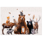 Woodland Bunch Card (Blank Inside)