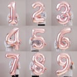 Foil balloon numbers