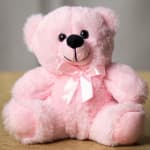 Cotton Candy Pink Bear (6" sitting)