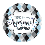 9" Airfill Thanks Being Awesome Balloon