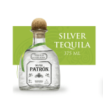 Patron Silver Tequila, 40% ABV - 375 mL Bottle