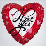 1 I Love You Mylar Balloon