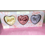 3 heart shaped bath fizzers