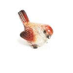 Hand-Painted Bird - Red