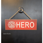 Firefighter "Hero" Plaque 5" H x 15" W