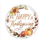Happy Thanksgiving Balloon 17” Mylar