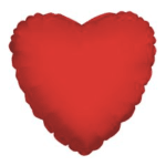 18" Plain Hearts balloons