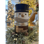 Snowman Mug with Bourbon Barrel Dark Hot Chocolate