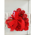 Set of 24 Soap Flower Heart Gift Box