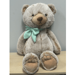 Beige Bear w/ Mint Bow