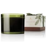 Thymes Frasier Fir 3-Wick Green Glass Candle 17 oz.