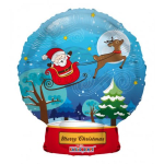 Santa Snow globe Balloon