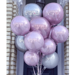 10 helium orbz balloons