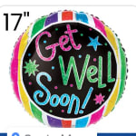 Get Well mylar balloon 