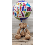 Teddy bear with Mylar Balloon