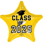 2025 Grad Star Balloon - Yellow