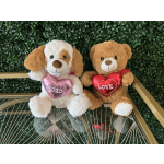Bear Plush - Puppy or Bear with Heart