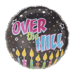 One Over-The-Hill Mylar Balloon
